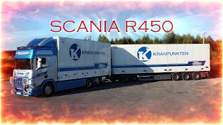 Nauja Scania R450 Švedija 24m ilgis [upl. by Ahseekal]