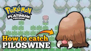 How To Catch Piloswine In Pokemon Platinum  Piloswine Location [upl. by Lucilla794]