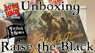 Blood amp Plunder 2Player Starter Set from Raise the Black Kickstarter Unboxing Blackbeard v Maynard [upl. by Shurlock]