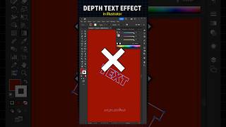 Create depth text effect in easy way shortvideo [upl. by Areid]