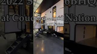 4 slide out 2022 Sabre 36BHQ 5th wheel by Forestriver RV at Couchs RV Nation rv reviews shorts [upl. by Enneiviv313]