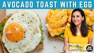 Avocado Toast With Egg  Fried Scrambled Boiled amp Poached [upl. by Lukasz185]