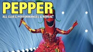 The Masked Singer Pepper All Clues Performances amp Reveal [upl. by Plato498]