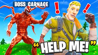 I Pretended to be BOSS Carnage In Fortnite [upl. by Avlasor67]