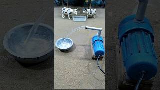 Mini tractor ideas mini motor water pump project cow water will drink  319 [upl. by Azirb]