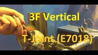 STICK WELDING 3F Vertical Arc welding for beginners TJoint SMAW 7018 [upl. by Kaplan]