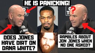 Dana White DELUSIONAL For Jon Jones Ruins Makhachevs Night at UFC 302 Snaps At Reporter [upl. by Animehliw3]