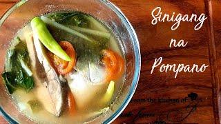 SINIGANG NA POMPANO  Taste From J [upl. by Eneleoj]