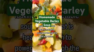 Hearty Vegetable Barley Soup SOUPtember Day 17 Recipe⬇️ souprecipe homemadesoup veganrecipes [upl. by Lupee]