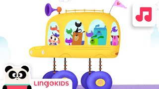 WHEELS ON THE BUS 🚌🎶 Nursery Rhymes  Lingokids [upl. by Auqinimod82]