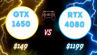 GTX 1650 vs RTX 4080  Test in 5 Games [upl. by Llen892]