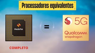 Qual Mediatek Equivale a Qual Snapdragon  Versão 2022 completo [upl. by Aihsa]