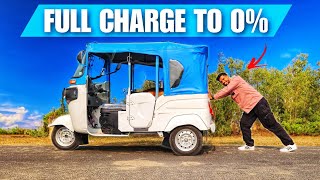 Bajaj RE ETec asli range test  Kitna EK CHARGE ME [upl. by Joab856]