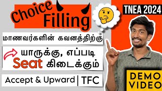 TNEA 2024 Choice filling Full Explained  Best Ideas amp Tricks 🕵‍♀️  Clear Demo video [upl. by Narayan]