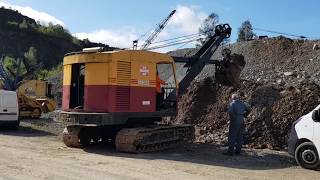 RUSTON BUCYRUS 22RB DRAGLINE IN ACTION  THRELKELD QUARRY amp MINING MUSEUM [upl. by Ilat]