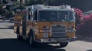 Santee Fire Reserve Engine 205 2005 Pierce Arrow XT now returning back to the Fire Station [upl. by Levram873]