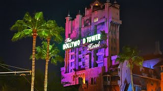 Twilight Zone Tower of Terror at Night  Disneys Hollywood Studios Ride 4K60 POV [upl. by Aztiley807]