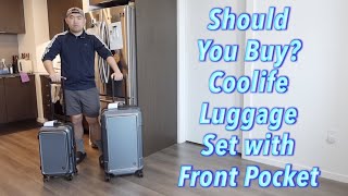 Should You Buy Coolife Luggage Set with Front Pocket [upl. by Sitoel5]