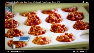 Aunt Aggie Des Pralines  Best Gourmet Pralines amp Pecan Candy  Texas 2016 [upl. by Natsuj]