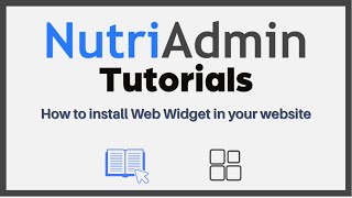 How to install a NutriAdmin Web Widget in your website [upl. by Anoval]