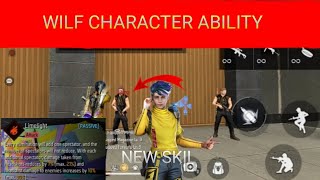 free fire Wolf Character Ability New Skil freefirevideo freefireviralvideo [upl. by Repip]