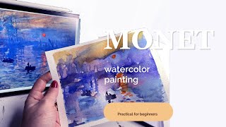 How to Paint like MONET  Winsor amp Newton Cotman Metal Box Watercolor Unboxing [upl. by Easter390]