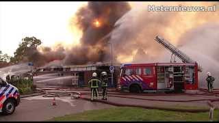 Grote brand in Almelo [upl. by Dedra652]