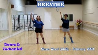 Breathe  Line Dance Dance amp Teach  Simon Ward  Regina Cheung [upl. by Ecirpak]