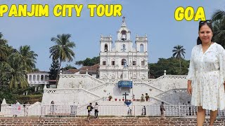 Panjim City Market Fish Market Tour  Panjim Church  Fontainhas  Dona Paula  Goa Vlog North Goa [upl. by Lisab]