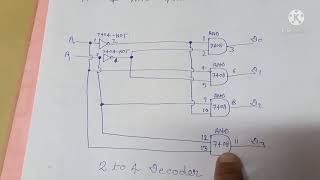 Design the 2 to 4 Decoder Circuit Experiment DE Lab [upl. by Ahsaeym]