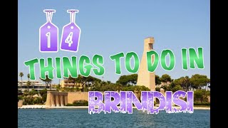 Top 14 Things To Do In Brindisi Italy [upl. by Yrallam623]