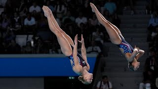 Jessica Parratto and Delaney Schnell interview after diving final at 2024 Paris Olympics [upl. by Harald444]