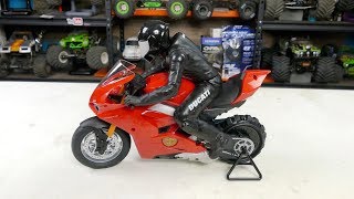 Air Hogs Upriser Ducati Panigale V4 by Spin Master Unboxing and Run Footage [upl. by Shaina]