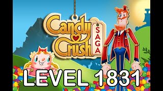 Candy Crush Saga Level 1831  AppLevelHelpercom [upl. by Josefina]