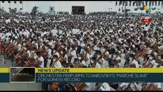 Venezuela records world record attempt with the worlds largest orchestra [upl. by Barnie432]