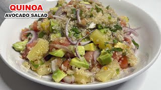 Quinoa Avocado Salad Recipe [upl. by Nart]