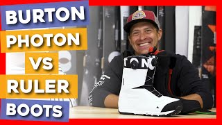 2020 Burton Photon vs Ruler Snowboard Boots [upl. by Akimal]