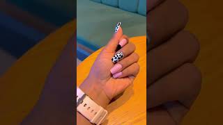 Cow print nails 💅 viral youtubeshorts shorts trending nails nailsnailsnails [upl. by Kristel801]