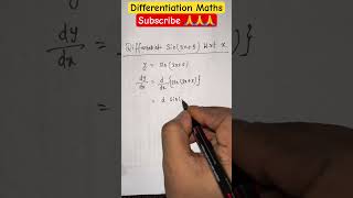 Differentiate Sin3x5 with respect to x maths math [upl. by Wolfie]