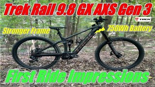 Trek Rail 98 GX AXS Gen 3 First Ride Impressions [upl. by Worlock]