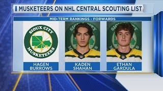 Musketeers On NHL Central Scouting List [upl. by Loreen]