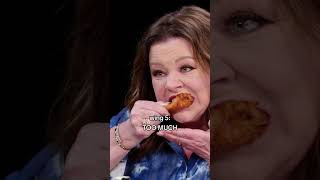 Melissa McCarthys reaction to every wing on Hot Ones 🍗 [upl. by Georgi]