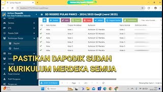 CARA MEMBUAT ROMBEL DI DAPODIK MENJADI KURIKULUM MERDEKA SEMUA [upl. by Adnorhs]