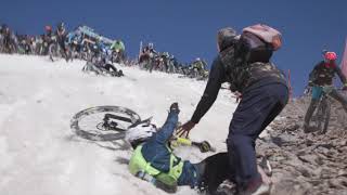 RAW MTB crash compilation  Megavalanche  Part 2 [upl. by Santa561]