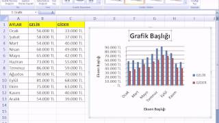 49 EXCELDE VERİLERİ GRAFİĞE DÖNÜŞTÜRME [upl. by Dean]