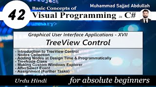 42 TreeView Control  GUI17  Visual Programming [upl. by Farmer]