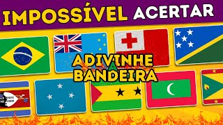 Quiz Bandeiras dos Países 01  Brinque agora  Level difícil [upl. by Nanda908]