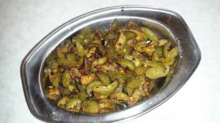 Kantola nu Shhak or Kakora sabzi Recipe Video by Bhavna  Indian Spiny Gourd Fry [upl. by Auqemahs]