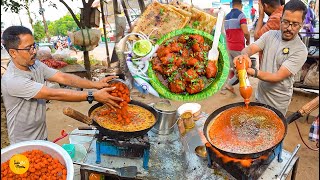 Bhubaneswar Famous Fauji Bhai Ka Unique Manchurian Parantha Combo Rs 25 l Bhubaneswar Food Tour [upl. by Aeslehs]