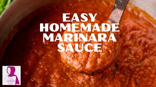 Easy Homemade Marinara Sauce  Made with Fresh Tomatoes [upl. by Acinehs836]